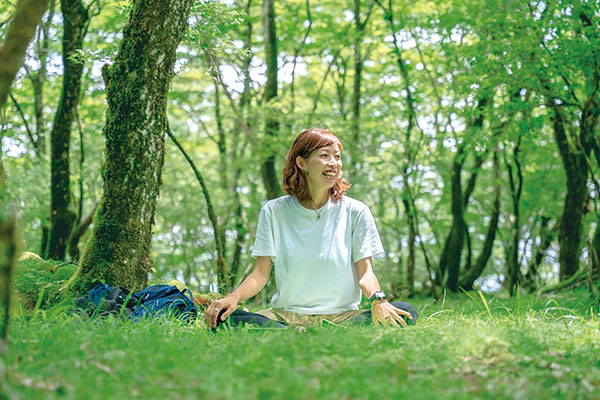 富士山のふもとでヨガ/Nipa yoga